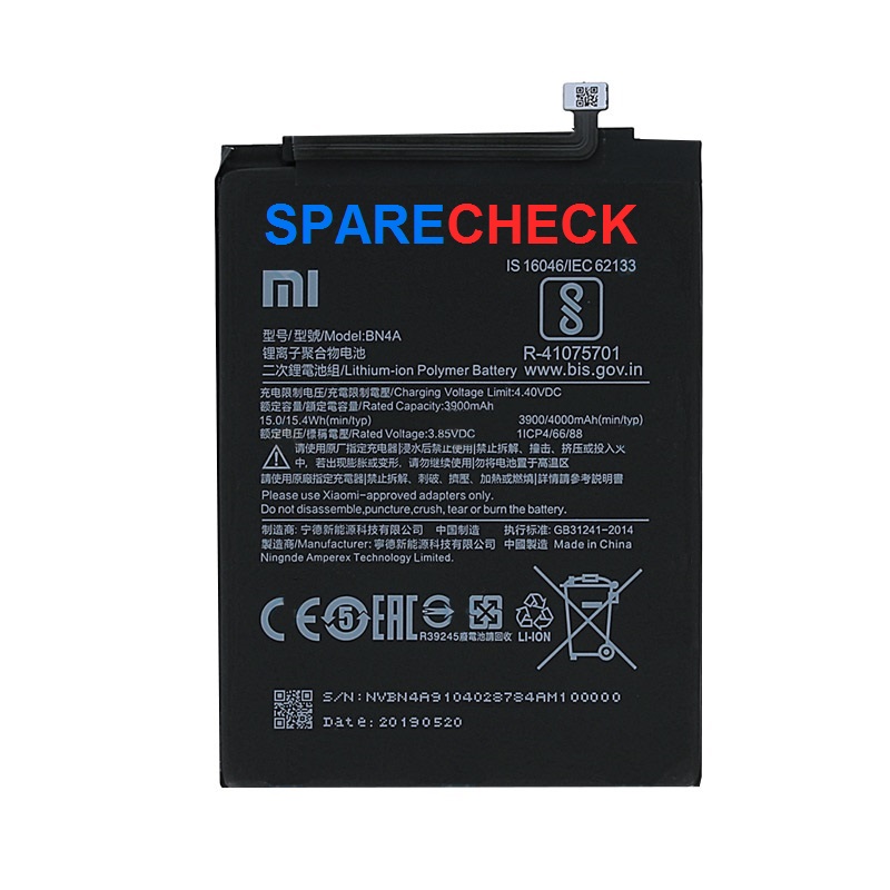 Redmi Note 7 Pro Battery BN4A | 100% Original - SpareCheck Mobile ...